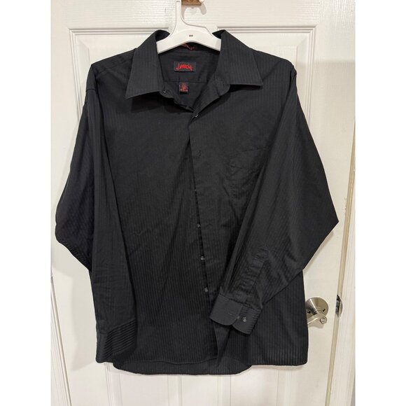 J. Garcia men's black long-sleeve wrinkle-free shirt in size large (16.5 neck, 3 - Picture 1 of 3